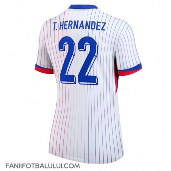 Franța Theo Hernandez #22 Echipament de Fotbal Replică European 2024 Femei Deplasare